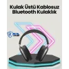 Bluetooth V5.0 Kablosuz Kulak Üstü Kulaklık | Katlanabilir, Mikro USB Girişli