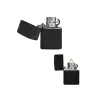 Çakmak Parlak Siyah Zippo Benzinli Çakmak Cep Boy Doldurulabilir