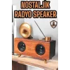 Çalar Radyo Müzik Kutusu Nostaljik Hoparlör Speaker