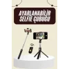 Cep Telefonu Tripod Standı Manyetik Selfie Sopa Bluetooth Uzaktan Kumandalı