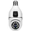 Çift Lensli Duy Girişli Kablosuz Ampul Kamera