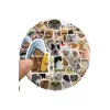 Çılgın Kediler Macbook Notebook Tablet Telefon Ajanda Laptop Defter Sticker Seti