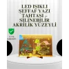 Dekoratif LED Yazı Tahtası – Silinebilir, Neon Kalemli, Planlama ve Hatırlatma İçin İdeal