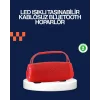 Derin Baslı Çift Hoparlörlü Taşınabilir Kablosuz Hoparlör