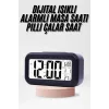 Dijital Işıklı Alarmlı Çalışma Masası Ekran Pilli Çalar Saat
