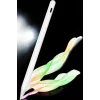 Dokunmatik Kalem Beyaz Şarjlı Yedek Uçlu Android ve İOS Uyumlu