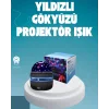 Döner Galaxy Projektör Gece Lambası – Ay ve Yıldız Işıklı Atmosfer Lamba, USB Bağlantılı