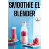 El Blender Bardak Blender Şarjlı Taşınabilir Meyve Sıkcağı Smoothie