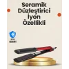 Elektriklenmeyi Azaltan İyonlu Saç Düzleştirici – Titanyum Plaka ve Şık Tasarım