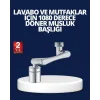 Esnek 1080° Musluk Başlığı 3 Eklemli Hareketli Su Modlu Lavabo Aparatı