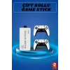 Game Stick 4K Retro Çift Kollu Atari Oyunlari +20000 Oyunlu Konsol Nostalji