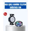 Gaming Telefon Soğutucu RGB Fan Sessiz Çalışma Tüm Modeller Uyumlu