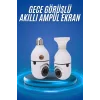 Gece Görüşlü Akıllı Dönebilen Ev Kamerası Ampül Kamera