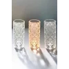 Gece Lambası Kristal Lamba Dokunmatik Şarjlı Hediyelik