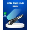 Güçlü LED El Feneri Şarj Edilebilir Çok Modlu