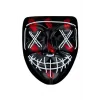 Hallowen Parti Maskesi Neon Led Işıklı Maske 3 Modlu Cadılar Bayramı Maskesi