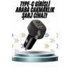 Hızlı Oto Şarj Cihazı 38W Çift Girişli HIzlı Şarj Oto Çakmaklık Type-C