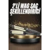 İkili Wag Maşa Saç Şekillendirici Seramik Kaplama Isı Ayarlı