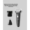 İnsua 3’lü Tıraş Makinesi – 3 Farklı Kesim Başlığı, Güçlü Motor, 60 Dakika Kullanım