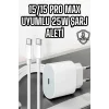 İOS Uyumlu Type-C Girişli Hızlı Şarj 15/15 Pro Max Adaptör ve Kablosu