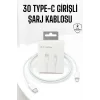 Iphone Uyumlu İOS Uyumlu Lightning Hızlı Şarj Tye C Lightning Şarj Kablosu