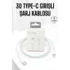 Iphone Uyumlu İOS Uyumlu Lightning Hızlı Şarj Tye C Lightning Şarj Kablosu
