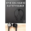 Kablolu Boyun Askılı Dijital Göstergeli Bluetooth Kulaklığı 60 Saat
