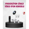 Kablosuz Mini Projeksiyon Cihazı Oyun ve Film İçin Taşınabilir Ev Sineması