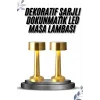 Kablosuz Renkli Masa ve Gece Lambası Altın Rengi Dokunmatik Led Lamba