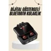 Kablosuz Şarj Göstergeli Powerbank Özellikli Bluetooth Kulaklık Çağrı Cevaplayabilen