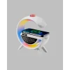 Kablosuz Şarjlı Dijital Saat RGB Işıklı Bluetooth Hoparlör Çok Fonksiyonlu