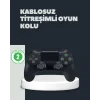 Kablosuz Titreşimli Oyun Kolu – PS4 Uyumlu Ergonomik Tasarım ve Uzun Pil Ömrü