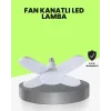 Katlanabilir 4 Kollu LED Ampül 60 Watt 6000 Lumen Beyaz Işık