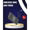 Kaymaz Manyetik Kablosuz Şarj Pedi – Araç, Ofis ve Ev Kullanımına Uygun
