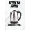 Kettle Su Isıtıcı C F Priz Uyumlu 220 - 240 V Paslanmaz Çelik Kablolu