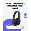 Kırmızı Oyuncu Kulaklığı Mikrofonlu Ayarlanabilir Konforlu Tasarımlı