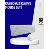 Klavye Mouse Seti Sessiz Kablosuz Türkçe TV  PC Uyumlu