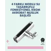 Krom Kaplamalı Çok Fonksiyonlu Musluk Başlığı | Paslanmaz Malzeme
