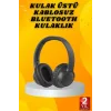 Kulak Üstü Bluetooth Kulaklık Ayarlanabiilir Uzun Pil Ömrü Kablosuz 5.0 Bluetooth