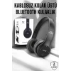 Kulak Üstü TF Kart ve AUX Destekli Ergonomik Bluetooth Kulaklık