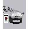 LED Disko Küresi Bluetooth Hoparlörlü Ritimle Senkronize Döner Işıklı