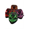 Led Işıklı Neon Maske Cadılar Bayramı Maskesi Korkunç Korku Maskesi