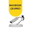 Macbook Pro/air Uyumlu USB Type-C 8 In 1 Hub Dönüştürücü Çevirici Çoklayıcı USB Hdmı Micro Sd 8 Girişli