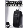 Makaralı Bluetooth Kulaklık Çağrı Cevaplama Kablolu Uzun Pil Ömrü