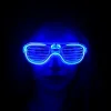 Mavi Led Işıklı Parti Gözlüğü - Neon 3 Modlu