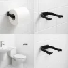 Modern Siyah Tuvalet Kağıtlığı Duvar Tipi Minimal Tasarım Peçetelik