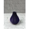 Mor Çizgili Dekoratif Vazo 11 cm Modern Tasarım Aksesuar