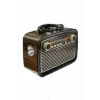 Nostalji Radyo Bluetooth Hoparlör USB-SD Kart Giriş Led Fener Işıklı Bataryalı Pilli