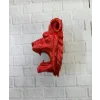 Özel Tasarım 3D Aslan Figürü Duvar Süsü Dekoratif Heykel 20x21 cm