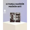 Paslanmaz Çelik Çok Fonksiyonlu 12 Manikür Seti